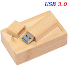 JASTER USB 3.0 wood strip + box memory stick custom LOGO usb flash drive 4GB 8GB 16GB 32GB 64GB pendrive U disk free shipping