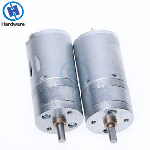 JGA25-370 DC Motor Geared Motor  6V 12V 24V High Torque Electric Gear Motor 12RPM/25RPM/36RPM/60RPM/130RPM/620RPM/1360RPM