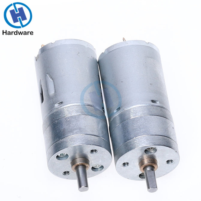 JGA25-370 DC Motor Geared Motor  6V 12V 24V High Torque Electric Gear Motor 12RPM/25RPM/36RPM/60RPM/130RPM/620RPM/1360RPM