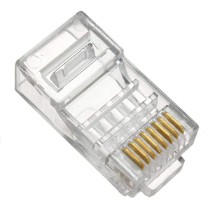 KINCO 1000 Pcs CAT6 Plug EZ RJ45 Network Cable Modular 8P8C Connector End Pass Through