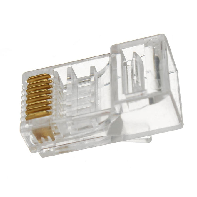 KINCO 1000 Pcs CAT6 Plug EZ RJ45 Network Cable Modular 8P8C Connector End Pass Through