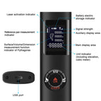 KKMOON Mini Handheld 40M Smart Digital Laser Distance Meter Range Rangefinder Portable USB Charging Distance Measuring Meter
