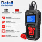 KONNWEI KW850 OBD2 Auto Diagnostic Scanner Tools OBD 2 Car Diagnostic Tool Check Engine Automotive Car Scanner Code Reader Black