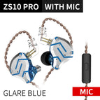 KZ ZS10 PRO 4BA+1DD HIFI Metal Headset Hybrid In-ear Earphone Sport Noise Cancelling Headset KZ ZSN PRO ZST AS16 AS12 AS10 C16
