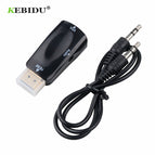 Kebidu Male to Female Adapter Converter Cable Support HD 1080P HDTV Adapter HDMI-compatible to VGA For PC Laptop