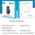 Kebidumei 1080P TV Stick For MiraScreen M2 Pro TV Dongle Receiver HDMI-compatible Display Dongle TV Stick for ios android