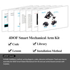 LAFVIN 4DOF Acrylic Toys Robot Mechanical Arm Claw Kit for Arduino for UNO R3 DIY Robot Kit Learning Suite with Tutorial wholesale bulk price