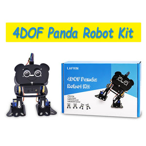 LAFVIN  DIY 4-DOF Panda Robot Kit Programmable Dancing Robot Kit For Arduino Nano Electronic Toy/Support Android APP Control