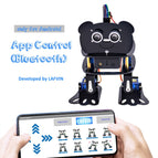 LAFVIN  DIY 4-DOF Panda Robot Kit Programmable Dancing Robot Kit For Arduino Nano Electronic Toy/Support Android APP Control