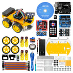 LAFVIN Smart Robot Car Kit Include R3 board, Ultrasonic Sensor, Bluetooth Module for Arduino for UNO R3 with Tutorial