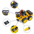 LAFVIN Smart Robot Car Kit Include R3 board, Ultrasonic Sensor, Bluetooth Module for Arduino for UNO R3 with Tutorial