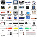 LAFVIN Super Starter Kit for Arduino UNO R3 - Uno R3 Breadboard / Step Motor / SG90 Servo / 1602 LCD / jumper Wire / CD Tutorial