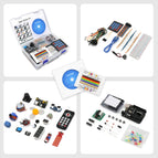 LAFVIN Super Starter Kit for Arduino UNO R3 - Uno R3 Breadboard / Step Motor / SG90 Servo / 1602 LCD / jumper Wire / CD Tutorial