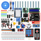 LAFVIN Super Starter Kit for Arduino UNO R3 - Uno R3 Breadboard / Step Motor / SG90 Servo / 1602 LCD / jumper Wire / CD Tutorial