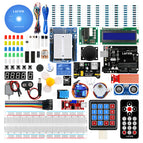 LAFVIN Super Starter Kit for Arduino UNO R3 - Uno R3 Breadboard / Step Motor / SG90 Servo / 1602 LCD / jumper Wire / CD Tutorial
