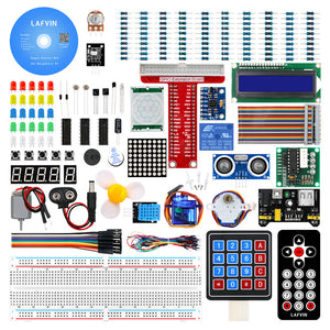 LAFVIN Super Starter Kit for Raspberry Pi, Model 4 3B+ 3B 3A+ 2B 1B+ 1A+ Zero W+ Diy Kit