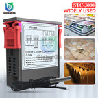 LED Digital Temperature Controller Thermostat Thermoregulator Temperature Sensor Relay Heating Cooling STC 1000 3000 3008