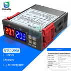 LED Digital Temperature Controller Thermostat Thermoregulator Temperature Sensor Relay Heating Cooling STC 1000 3000 3008
