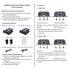 LKV372A HDMI 1080P Extender With IR Converter Up to 60M,Video/Audio full HD Signal Extender Over Cat6/Cat7 For TV Projector