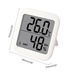 Large LCD Indoor Thermometer Hygrometer Humidity Gauge ℃/℉ with Magnet & Bracket