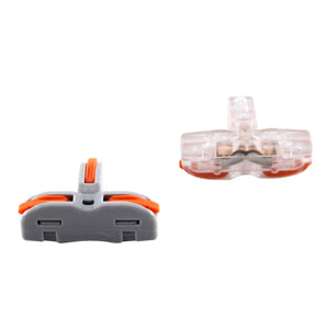 Led Strip Lighting Wire Connector 222-412 Fixed Type Push-on Terminal Blocks Electric Quick Mini Conductor Rail Conector