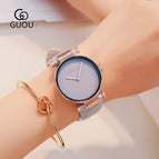 Luxury Brand Guou Watches Woman Sports Casual Genuine Leather Quartz Watch Business Ladies Simple Wristwatch relogio Clocks