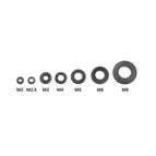 M2 M2.5 M3 M4 M5 M6 M8 Nylon Washers Plastic Insulation Spacers Seals Black White 250/350/480/500PCS Nylon Washers Set Ring Kit