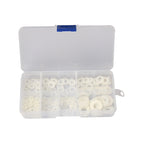 M2 M2.5 M3 M4 M5 M6 M8 Nylon Washers Plastic Insulation Spacers Seals Black White 250/350/480/500PCS Nylon Washers Set Ring Kit