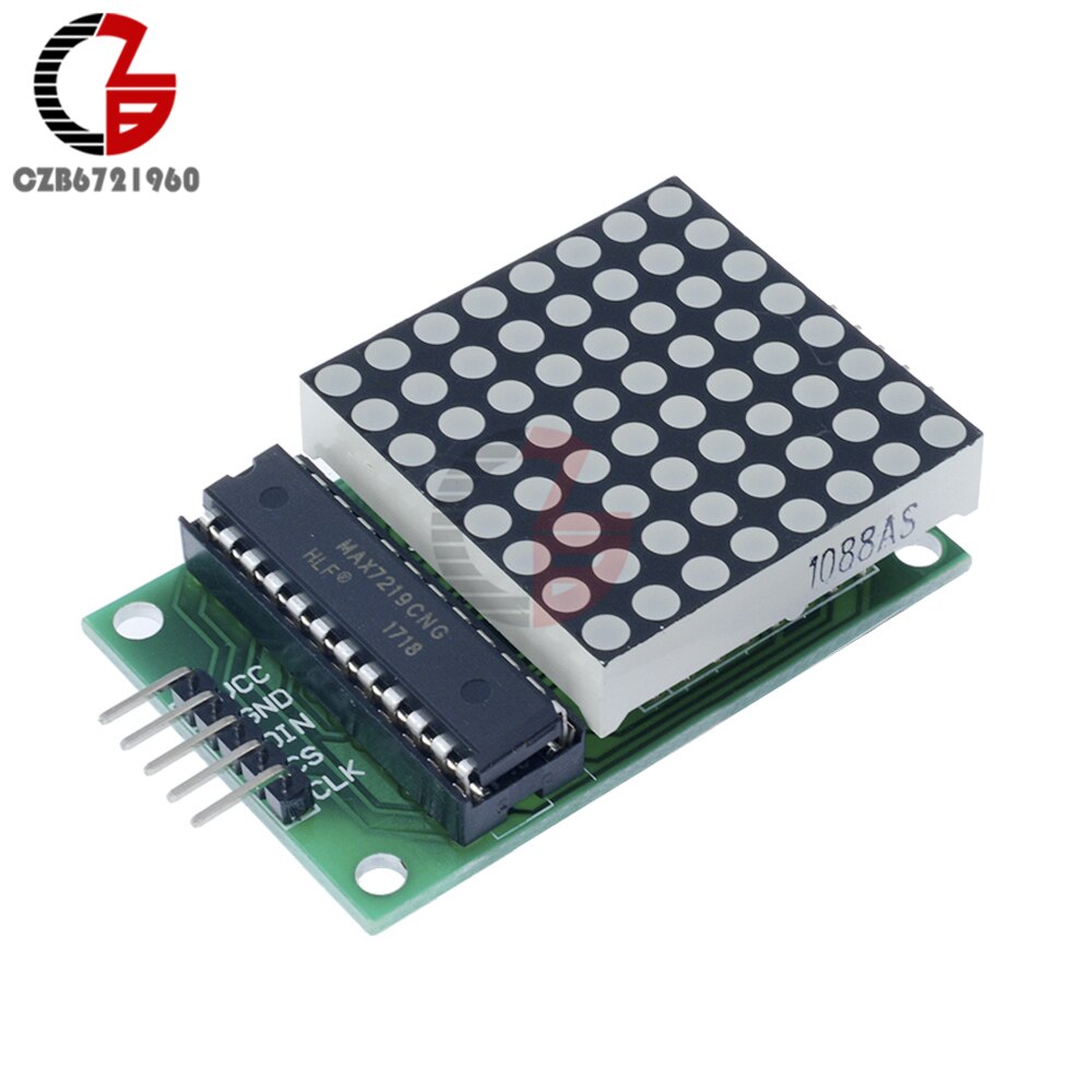 MAX7219 LED Dot Matrix Module MCU Control Red LED Display Module 5V In ...