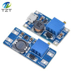 MT3608 DC-DC Adjustable Boost Module 2A Boost Plate Step Up Module with MICRO USB 2V-24V to 5V 9V 12V 28V