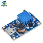 MT3608 DC-DC Adjustable Boost Module 2A Boost Plate Step Up Module with MICRO USB 2V-24V to 5V 9V 12V 28V