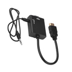 Male to Female HDMI-compatible to VGA Digital Analog Video Audio Cable Adapter 1080P 720P 480P For PS4 PC HDTV Display Projector