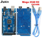 Mega 2560 R3 Mega2560 REV3 For Arduino 2560 MEGA2560 R3 ATmega2560-16AU CH340 CH340G Board With USB Cable Compatible