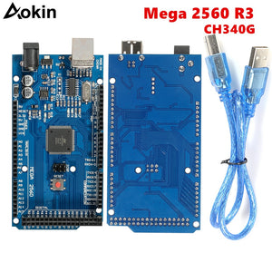 Mega 2560 R3 Mega2560 REV3 For Arduino 2560 MEGA2560 R3 ATmega2560-16AU CH340 CH340G Board With USB Cable Compatible
