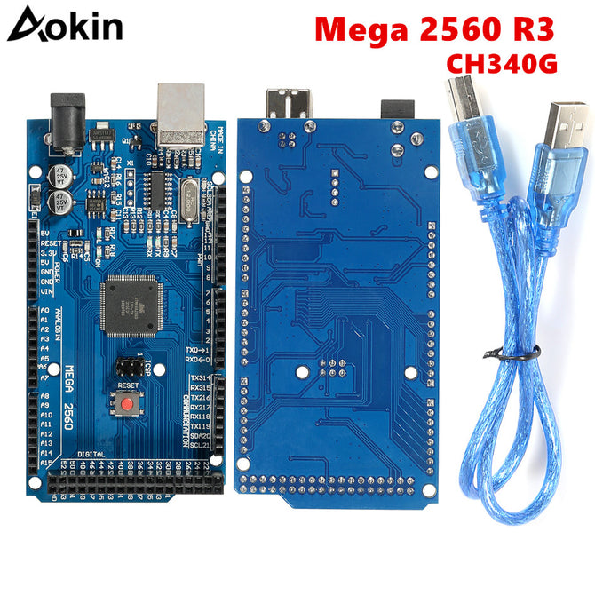 Mega 2560 R3 Mega2560 REV3 For Arduino 2560 MEGA2560 R3 ATmega2560-16AU CH340 CH340G Board With USB Cable Compatible