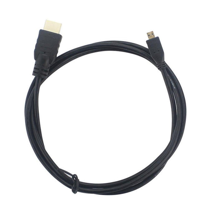Micro HDMI-compatible To HDMI-compatible Cable 4K 1.5M Black for Raspberry Pi 4 Model B Model B Micro Cable Adaptor