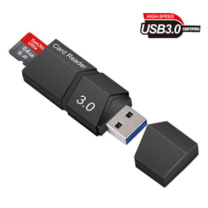 50 or 100pcs /lot Micro SD Card Reader USB 3.0 Card Reader 2.0 For USB Micro SD Adapter Flash Drive Smart Memory Card Reader SD Cardreader Wholesale price