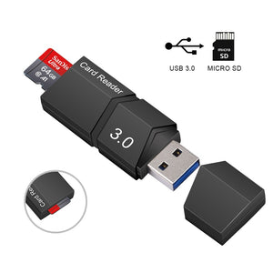 50 or 100pcs /lot Micro SD Card Reader USB 3.0 Card Reader 2.0 For USB Micro SD Adapter Flash Drive Smart Memory Card Reader SD Cardreader Wholesale price