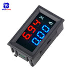 Mini Digital Voltmeter Ammeter DC 100V 10A 0.56 inch Panel Amp Voltage Current Meter Tester Blue Red Dual LED Display Monitor