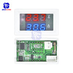 Mini Digital Voltmeter Ammeter DC 100V 10A 0.56 inch Panel Amp Voltage Current Meter Tester Blue Red Dual LED Display Monitor