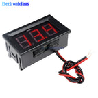 Mini Digital Voltmeter Ammeter DC 100V 10A Panel Amp Volt Current Meter Tester 0.56" Blue + Red Dual LED Display With Lines