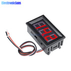Mini Digital Voltmeter Ammeter DC 100V 10A Panel Amp Volt Current Meter Tester 0.56" Blue + Red Dual LED Display With Lines