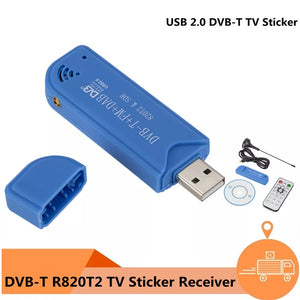 Mini Portable TV stick 820T2 Digital USB 2.0 TV Stick DVB-T + DAB + FM RTL2832U Support SDR Tuner Receiver TV accessories wholesale bulk price