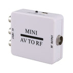 Mini Rca Cvsb Av To Rf Adapter 67.25Mhz 61.25Mhz Video Audio Tv Signal Switcher Box Converter