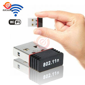 Mini USB 2.0 802.11n Standards 150Mbps Wifi Network Adapter Support 64/128 bit WEP WPA Encryption for Windows Vista MAC Linux PC