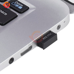 Mini USB 2.0 802.11n Standards 150Mbps Wifi Network Adapter Support 64/128 bit WEP WPA Encryption for Windows Vista MAC Linux PC