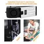 Mini Wireless Vibration Triggered Home Wedge Shaped Stopper Alert Security System Door Stop Alarm Block Blocking System