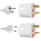 Multifunctional EU Euro European to UK Plugs Adapter Power Converter Plugs 2 Pin Socket Travel 250V 13A Fused Universal Adaptor wholesale bulk price