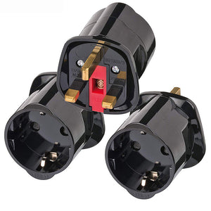 Multifunctional EU Euro European to UK Plugs Adapter Power Converter Plugs 2 Pin Socket Travel 250V 13A Fused Universal Adaptor wholesale bulk price