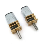 N20 DC 6V Micro Speed Gear Motor 40-3000RPM Reduction Gear Motor Mini Metal Electric Gear Reducer Motor for Car Robot Model